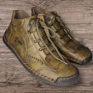 DIDOPERY Brownish/Green Handmade Ankle Boot - 43/10